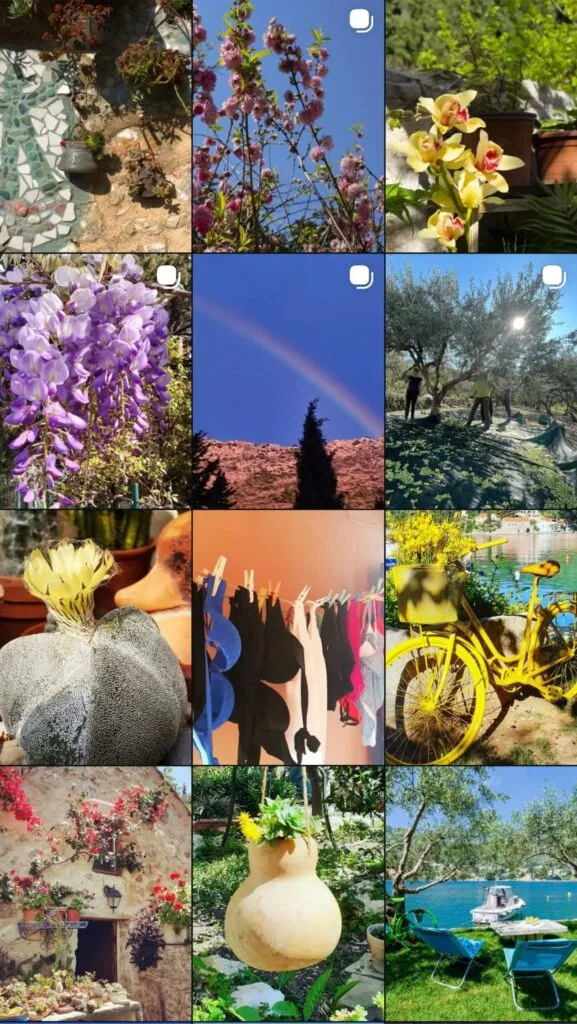 Instagram profil (apartmani) prije suradnje s Marelas Creative